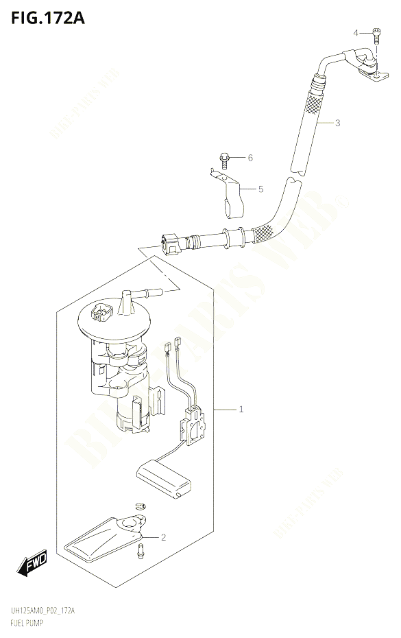 POMPE A ESSENCE POUR SUZUKI BURGMAN 125 2020 POUR BURGMAN 125 UH125A M0 