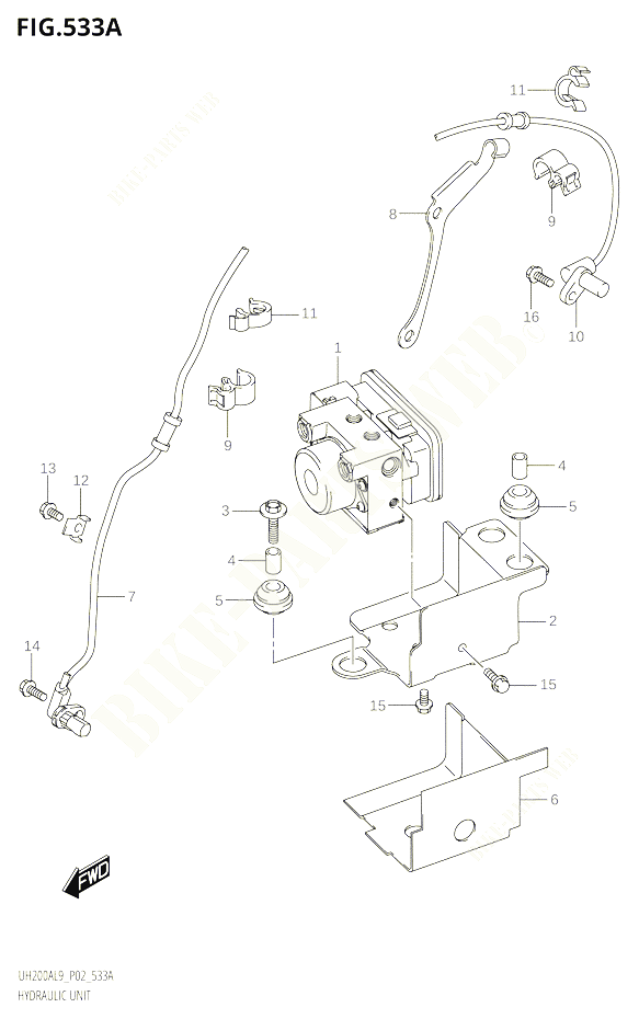 SYSTEME ABS POUR SUZUKI BURGMAN 200 2019 POUR BURGMAN 200 UH200A L9 