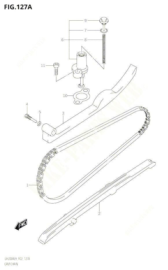 DISTRIBUTION POUR SUZUKI BURGMAN 200 2019 POUR BURGMAN 200 UH200A L9 