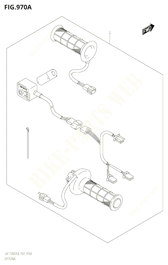 OPTIONS POUR SUZUKI ADDRESS 110 2018 POUR ADDRESS 110 UK110NM L8 