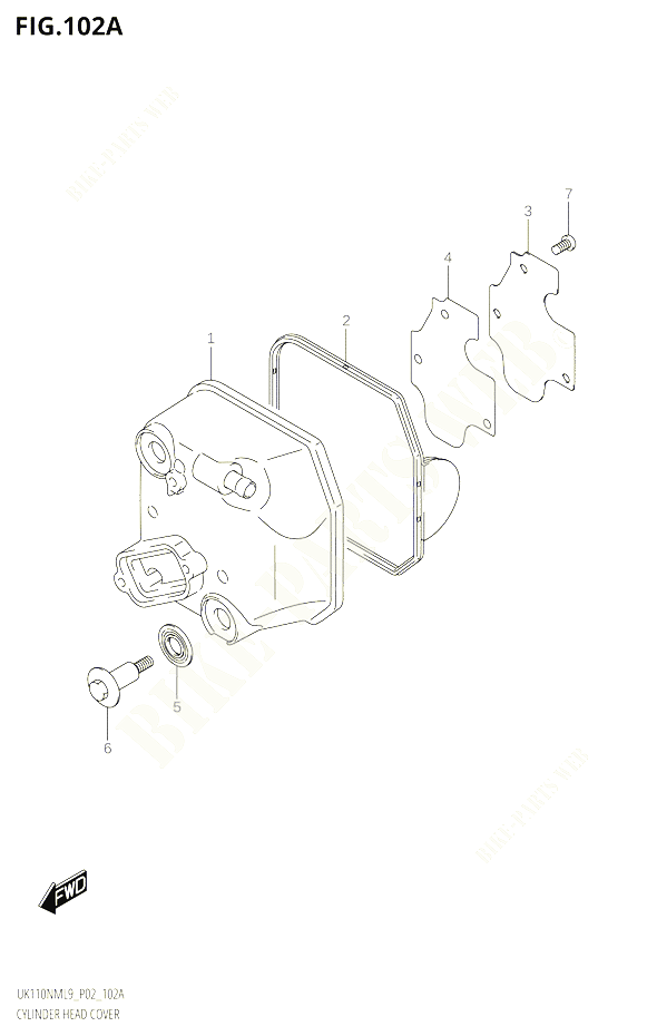 COUVRE CULASSE POUR SUZUKI ADDRESS 110 2019 POUR ADDRESS 110 UK110NM L9 
