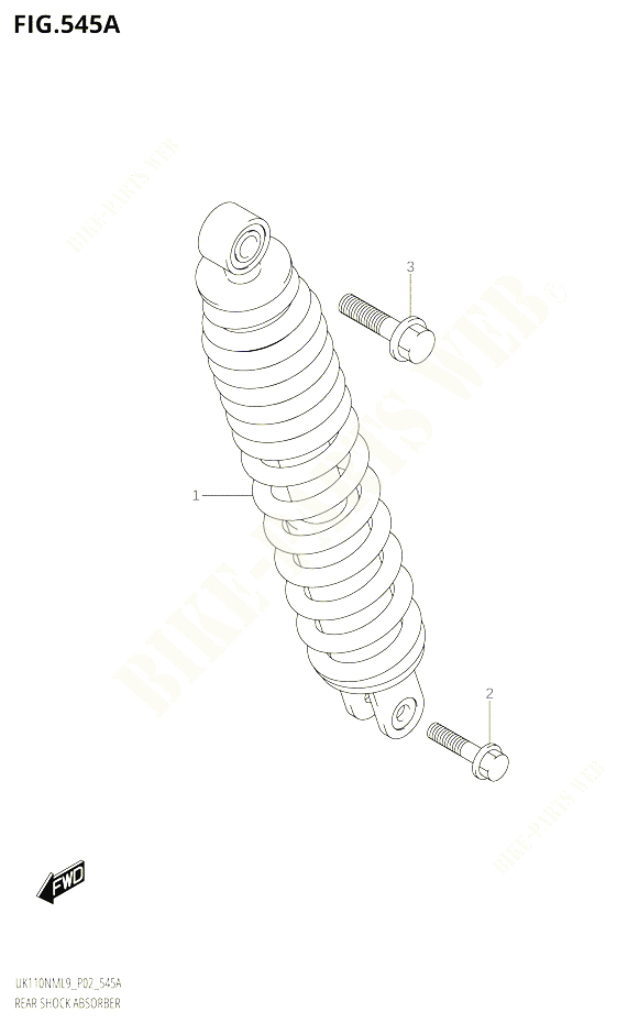 AMORTISSEUR ARRIERE POUR SUZUKI ADDRESS 110 2019 POUR ADDRESS 110 UK110NM L9 