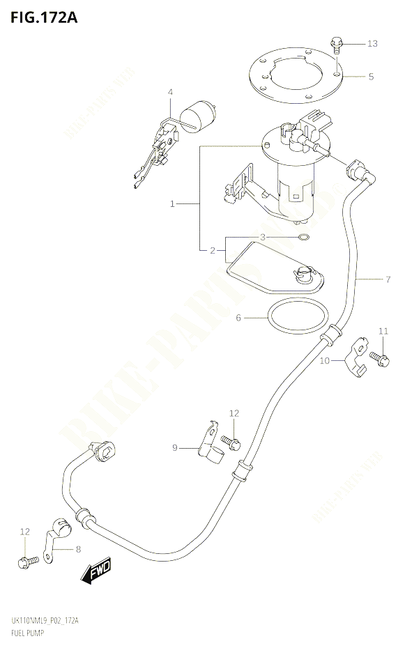 POMPE A ESSENCE POUR SUZUKI ADDRESS 110 2019 POUR ADDRESS 110 UK110NM L9 