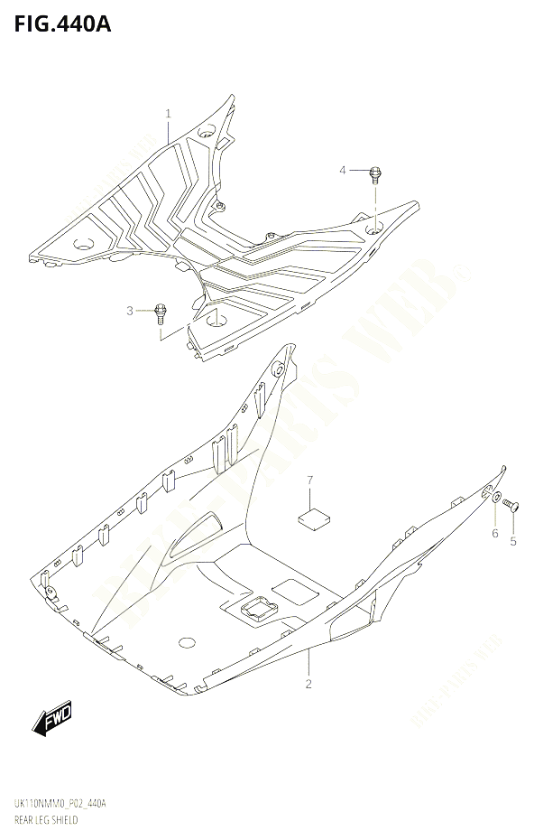 MARCHE PIEDS POUR SUZUKI ADDRESS 110 2020 POUR ADDRESS 110 UK110NM M0 