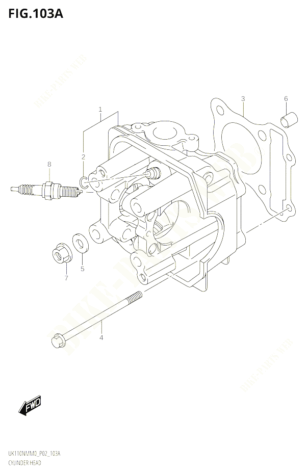 CULASSE POUR SUZUKI ADDRESS 110 2020 POUR ADDRESS 110 UK110NM M0 