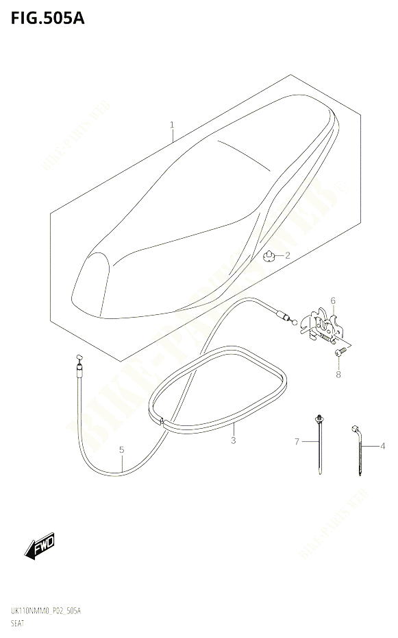 SELLE POUR SUZUKI ADDRESS 110 2020 POUR ADDRESS 110 UK110NM M0 