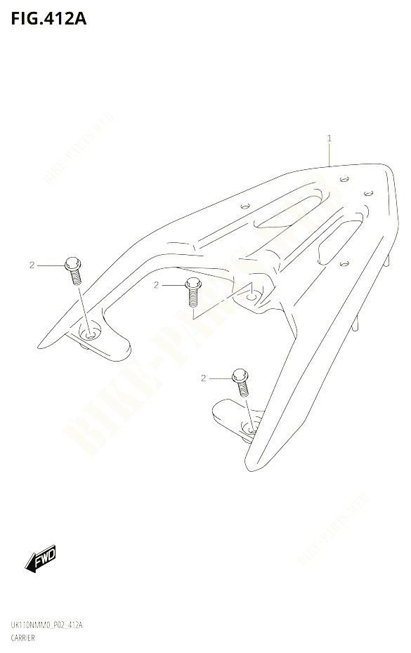 PORTE PAQUET POUR SUZUKI ADDRESS 110 2020 POUR ADDRESS 110 UK110NM M0 