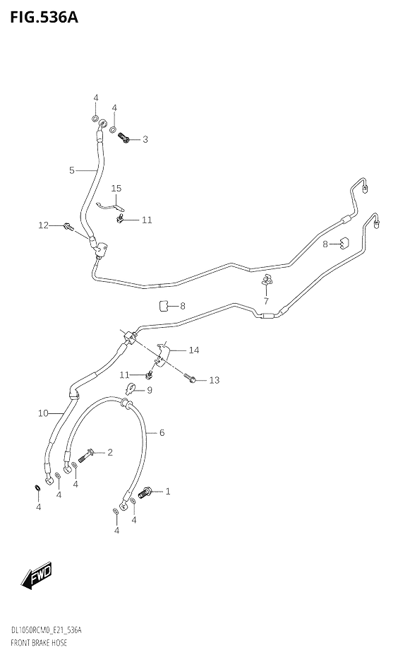 DURITE DE FREIN AVANT POUR V STROM 1050DL1050RQ M0 2020