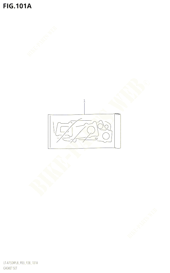 POCHETTE DE JOINTS POUR SUZUKI KINGQUAD 750 2018 POUR KINGQUAD 750 AXI 4WD LT A750XPB L8 