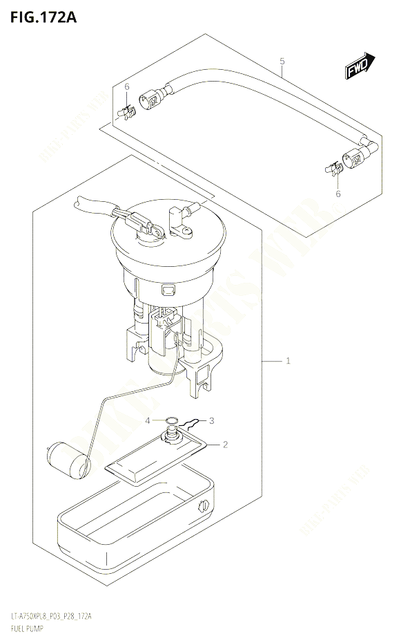 POMPE A ESSENCE POUR SUZUKI KINGQUAD 750 2018 POUR KINGQUAD 750 AXI 4WD LT A750XPB L8 