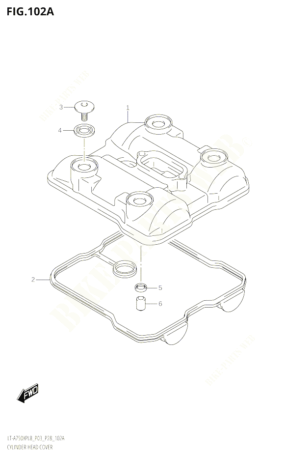 COUVRE CULASSE POUR SUZUKI KINGQUAD 750 2018 POUR KINGQUAD 750 AXI 4WD LT A750XPB L8 