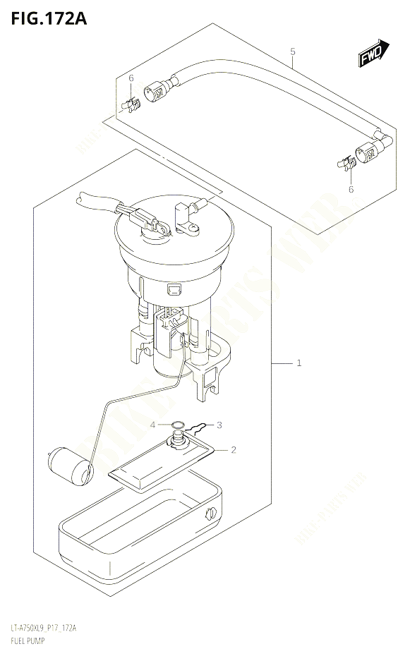 POMPE A ESSENCE POUR SUZUKI KINGQUAD 750 2019 POUR KINGQUAD 750 AXI 4WD LT A750X L9 