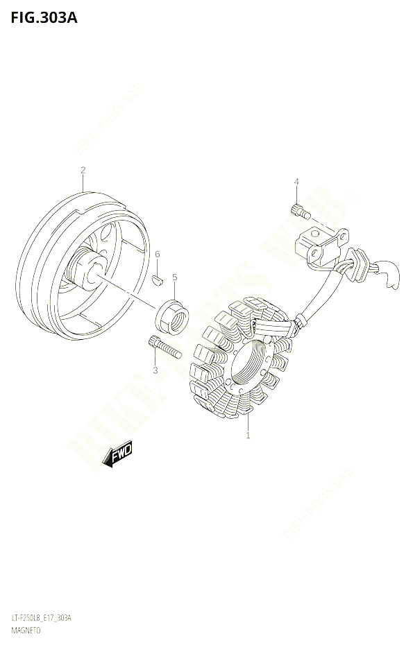 ALLUMAGE ROTOR STATOR POUR SUZUKI OZARK 250 2018 POUR OZARK 250 LT F250 L8 
