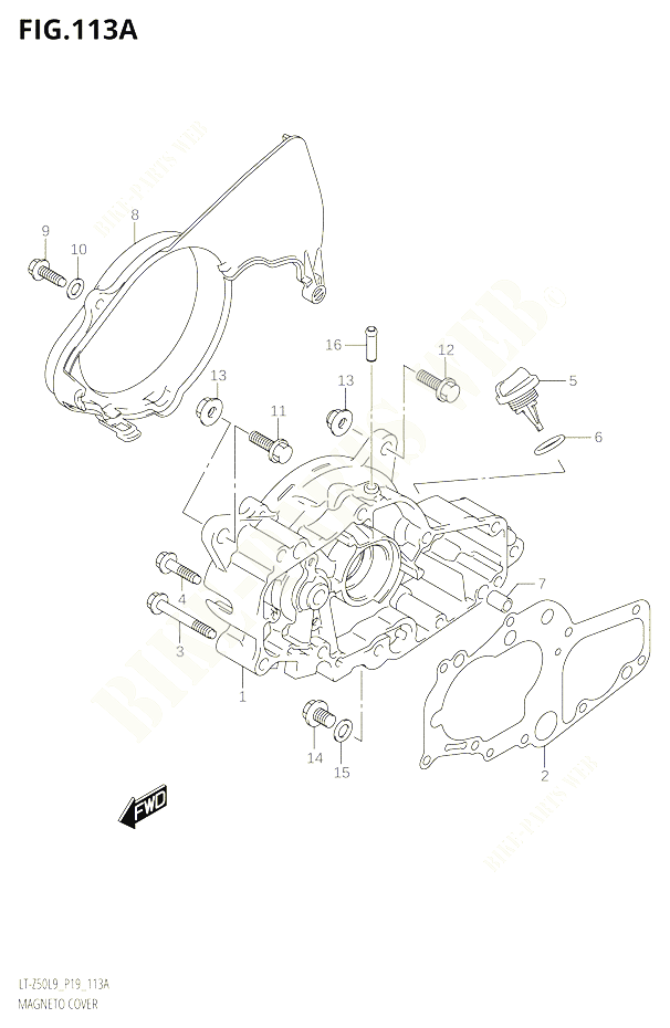 CARTER ALLUMAGE POUR SUZUKI QUADSPORT 50 2019 POUR QUADSPORT Z50 LT Z50 L9 