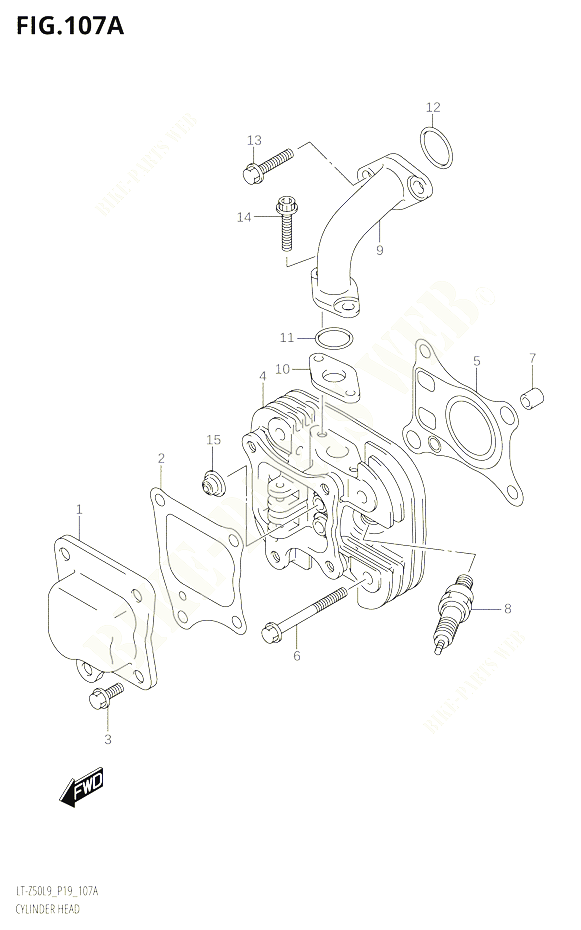 CYLINDRE POUR SUZUKI QUADSPORT 50 2019 POUR QUADSPORT Z50 LT Z50 L9 