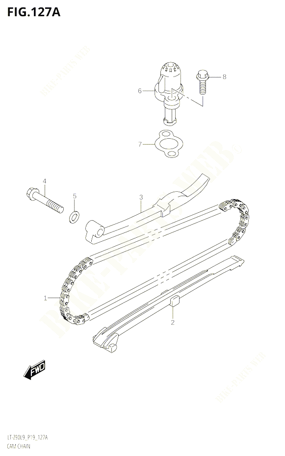 DISTRIBUTION POUR SUZUKI QUADSPORT 90 2019 POUR QUADSPORT Z90 LT Z90 L9 