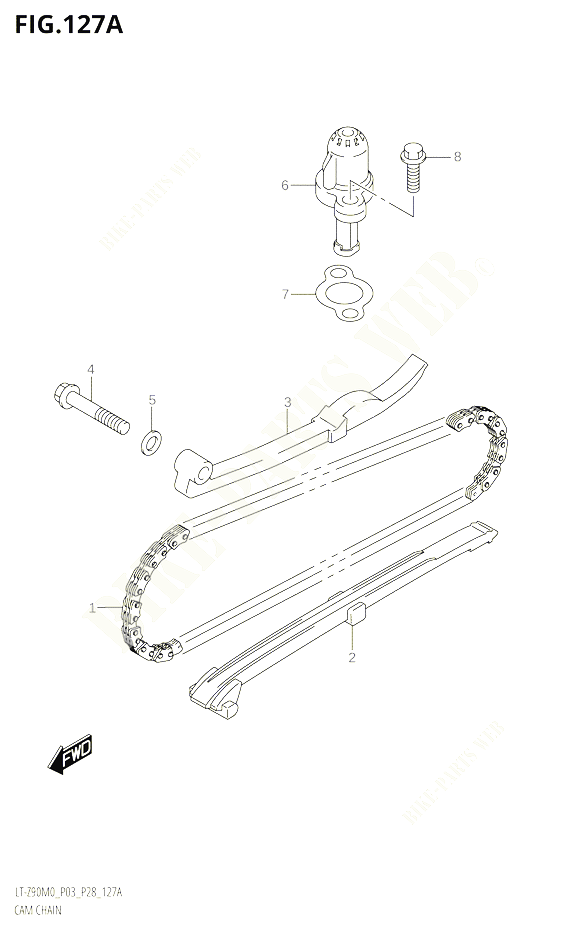 DISTRIBUTION POUR SUZUKI QUADSPORT 90 2020 POUR QUADSPORT Z90 LT Z90 M0 