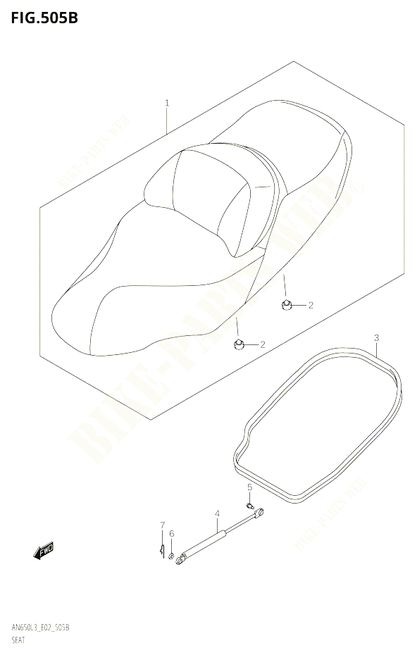 SELLEAN650L3E19 POUR SUZUKI BURGMAN 650 2013 POUR BURGMAN 650 AN650 L3 