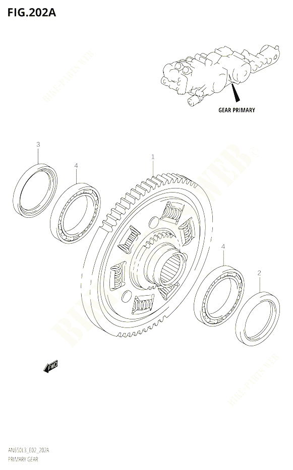 EMBRAYAGE PRIMAIRE POUR SUZUKI BURGMAN 650 2013 POUR BURGMAN 650 AN650 L3 