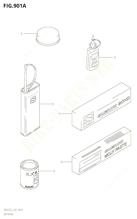 OPTIONS POUR SUZUKI BURGMAN 650 2013 POUR BURGMAN 650 AN650 L3 