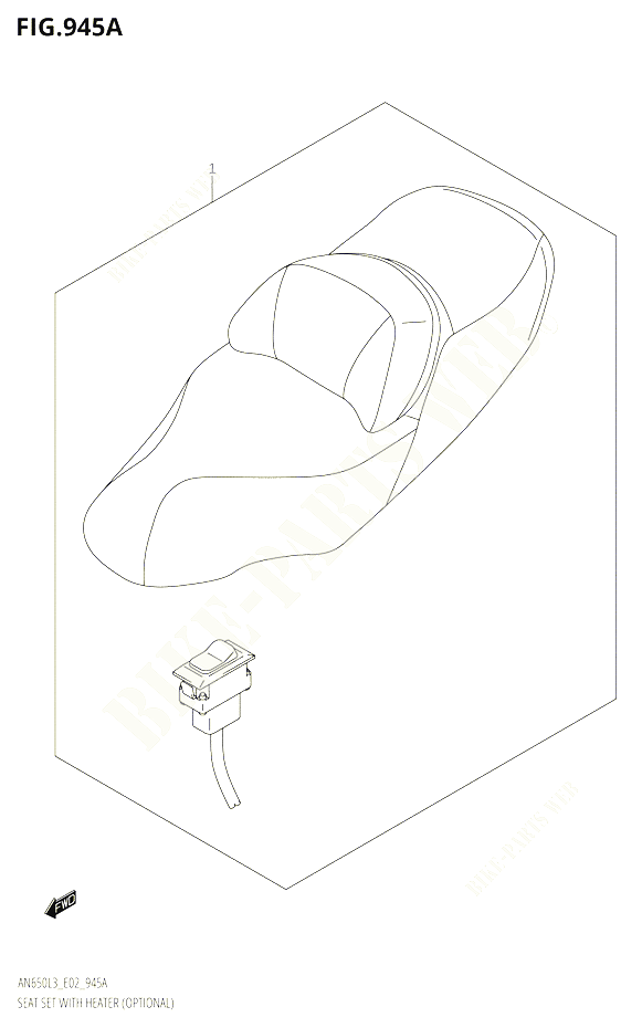 SELLE CHAUFFANTETER OPTIONAL POUR SUZUKI BURGMAN 650 2013 POUR BURGMAN 650 AN650 L3 