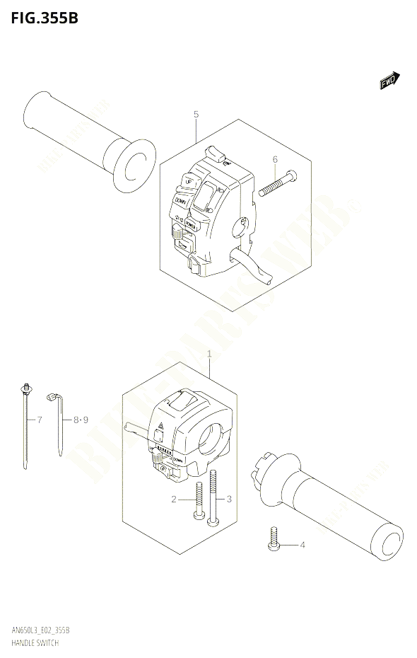 COMMODOSITCH AN650L3E19 POUR SUZUKI BURGMAN 650 2013 POUR BURGMAN 650 AN650 L3 