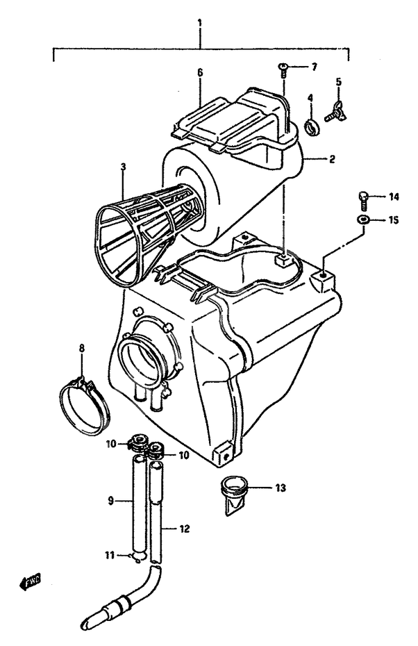 FILTRE A AIR POUR DR 600 S REDUCED POWERDR600SUH 1987