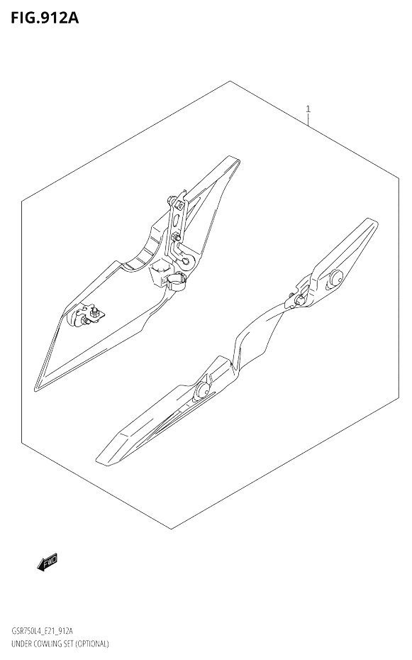 SABOT COWLING SET POUR GSR 750GSR750AUE L4 2014