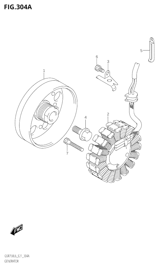 GENERATEUR POUR GSR 750 ABS STREET EDITION GSR750A L6  2016