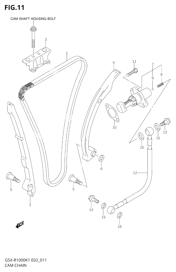 DISTRIBUTION POUR GSX R 1000GSX R1000U2K2 2002
