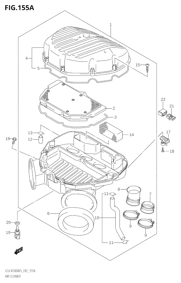 FILTRE A AIR POUR GSX R 1000GSX R1000 K6 2006