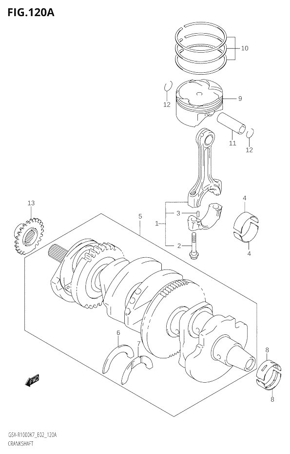 VILEBREQUIN POUR GSX R 1000GSX R1000 K8 2008