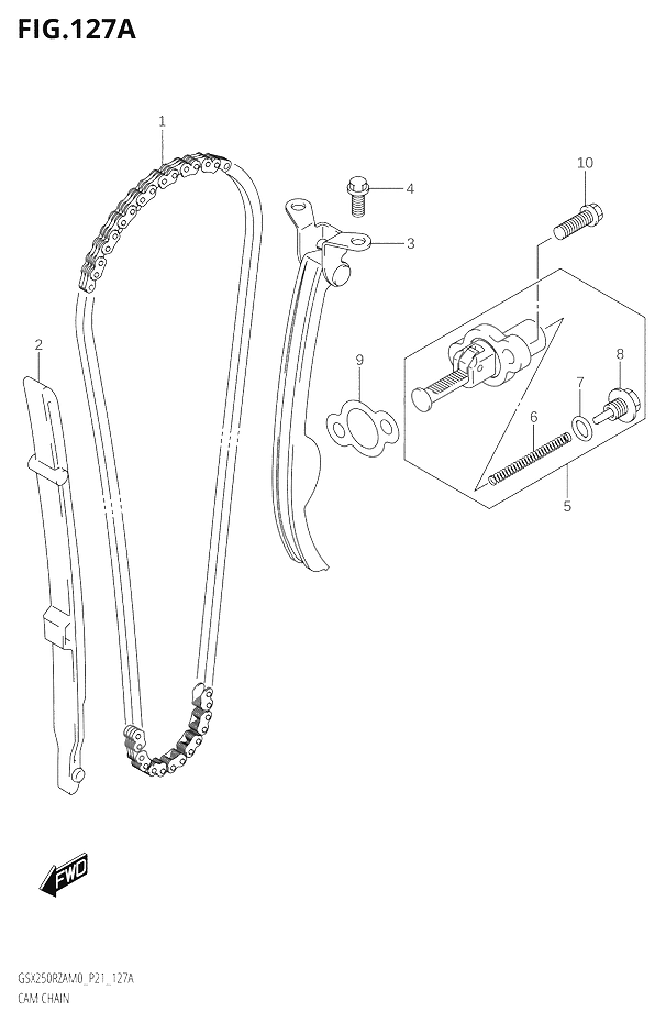 DISTRIBUTION POUR GSX 250 RGSX250RZA M0 P21 2020