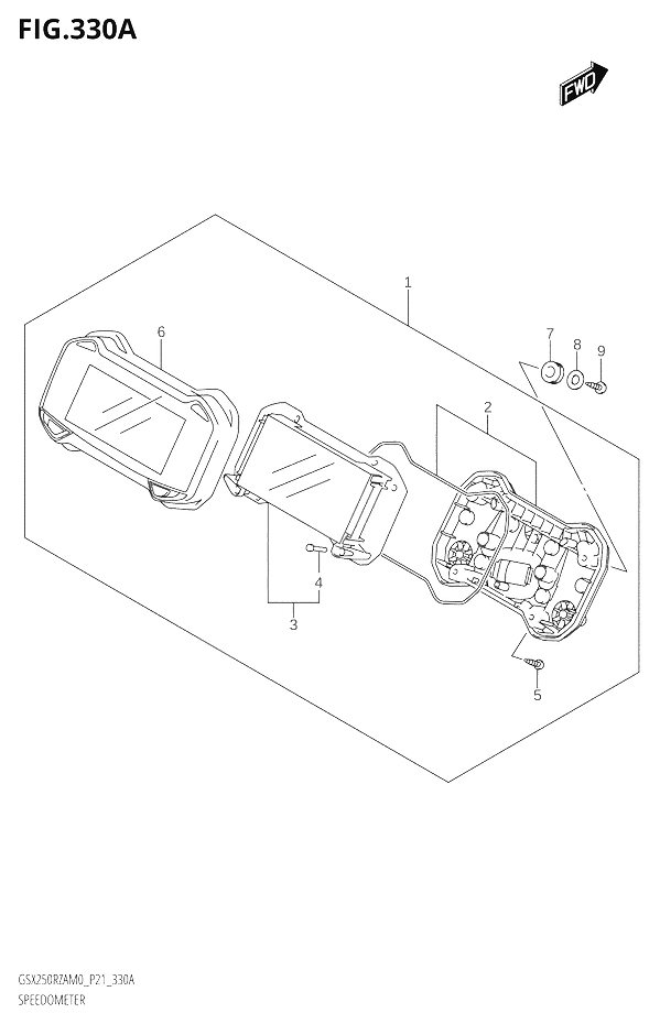 COMPTEUR POUR GSX 250 RGSX250RZA M0 P21 2020