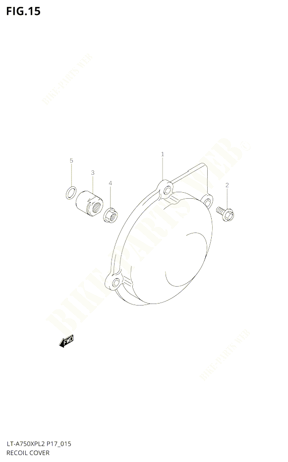 CARTER ALLUMAGE POUR SUZUKI KINGQUAD 750 2012 POUR KINGQUAD 750 AXI 4WD LT A750XP L2  LT A750XPZ L2 