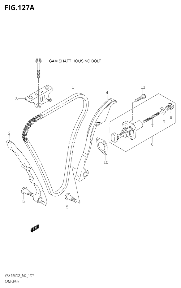 DISTRIBUTION POUR GSX R 600GSX R600 K6 2006