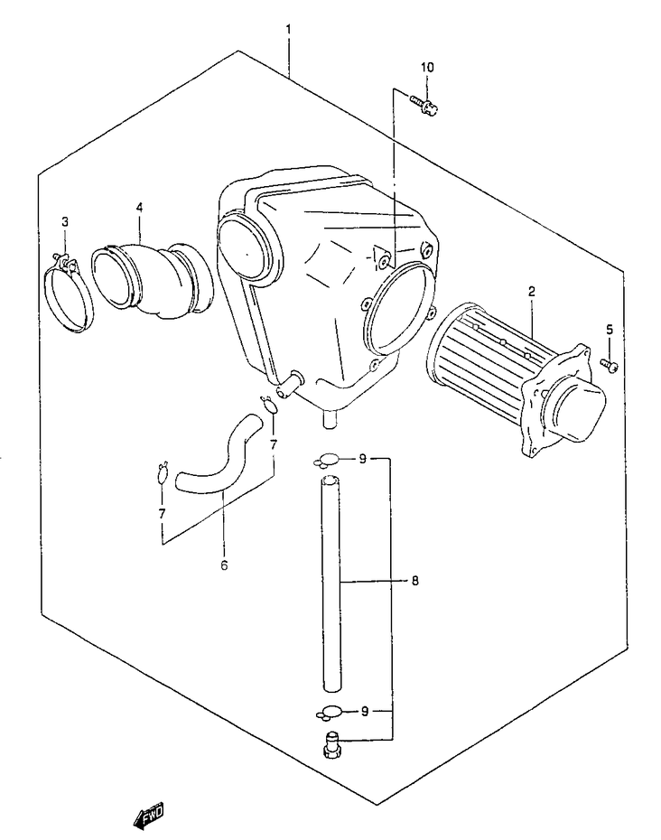 FILTRE A AIR POUR MARAUDER 125GZ125W 1998