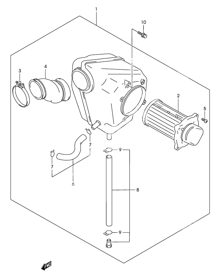 FILTRE A AIR POUR MARAUDER 125GZ125K2 2002