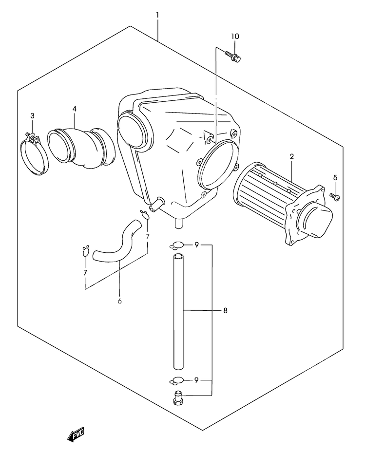 FILTRE A AIR POUR MARAUDER 125GZ125UK3 2003