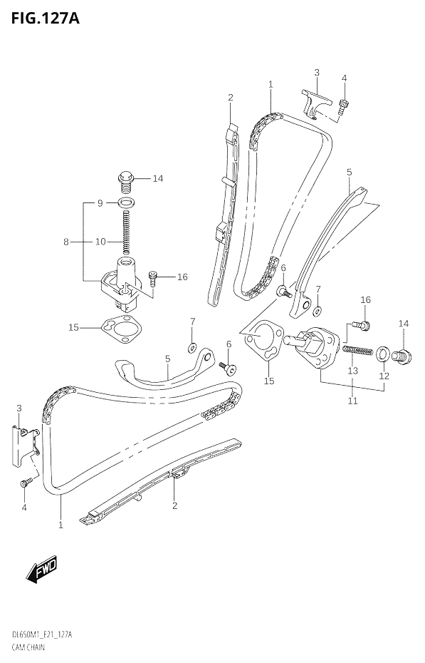 DISTRIBUTION POUR V STROM 650 ABSDL650A M1 2021