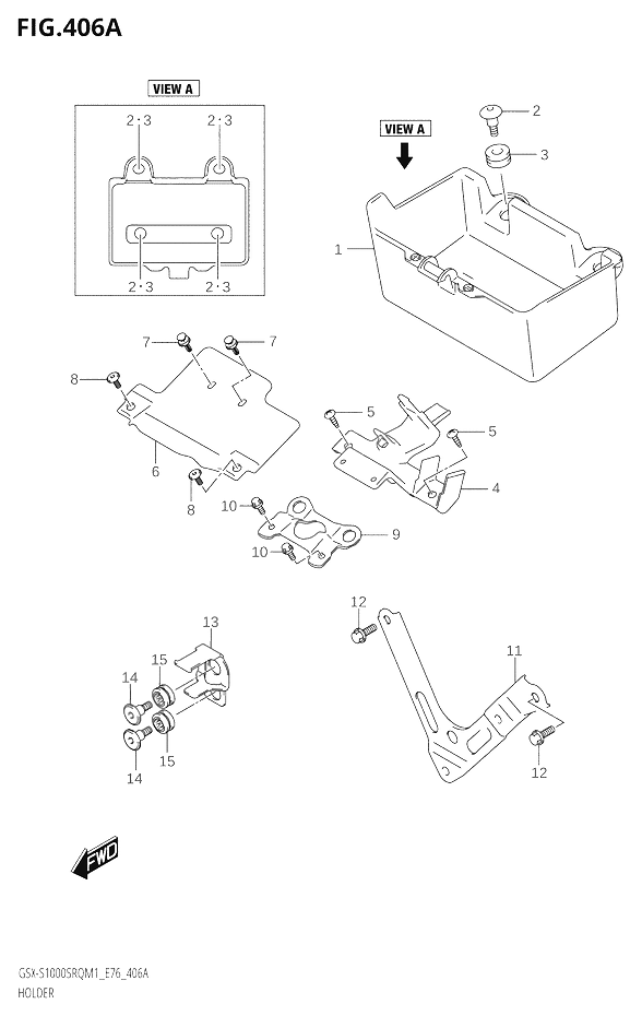 SUPPORT POUR KATANA 1000GSX S1000SRQ M1 2021