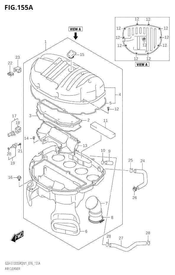 FILTRE A AIR POUR KATANA 1000GSX S1000SRQ M1  2021