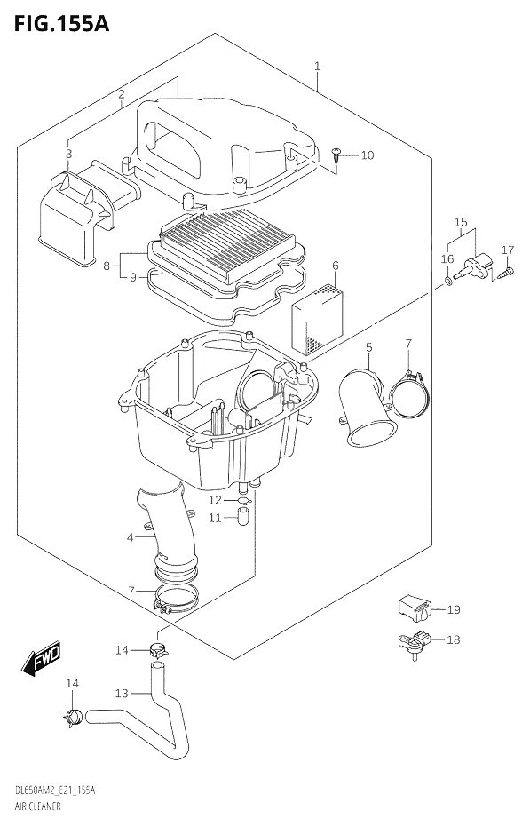FILTRE A AIR POUR V STROM 650 ABSDL650A M2 2022