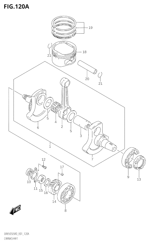 VILEBREQUIN POUR DR 650 SEDR650SE M0 2020