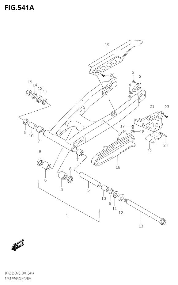 BRAS OSCILLANT POUR DR 650 SEDR650SE M0 2020