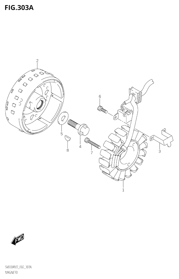 ALLUMAGE ROTOR STATOR POUR SV 650 SV 650 X SPECIAL EDITIONSV650A M2 2022