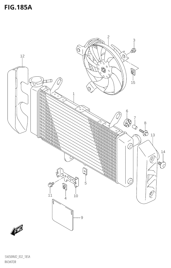 RADIATEUR POUR SV 650 SV 650 X SPECIAL EDITIONSV650A M2 2022