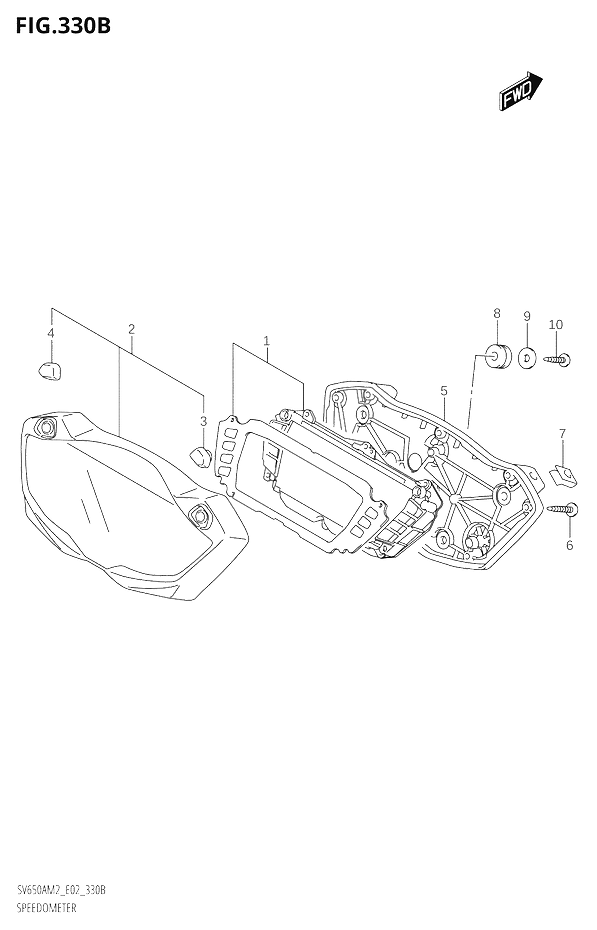 COMPTEUR POUR SV 650 SV 650 X SPECIAL EDITIONSV650A M2 2022
