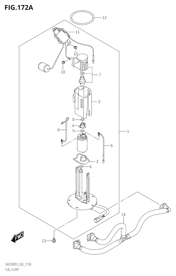 POMPE A ESSENCE POUR SV 650 SV 650 X SPECIAL EDITIONSV650A M2 2022