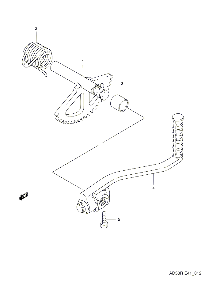 KICK POUR SUZUKI AD 60 1991 POUR SUZUKI ADAD60M 